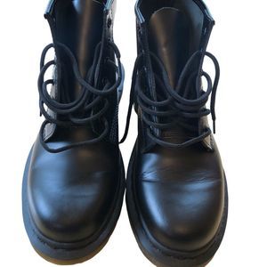 Dr. Martens Smooth Black Leather Ankle Boots NWOT